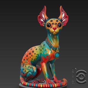 Cosmic Eyed Sphynx - The Watcher Cat
