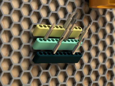 Insert bits holder for Honeycomb Storage Wall