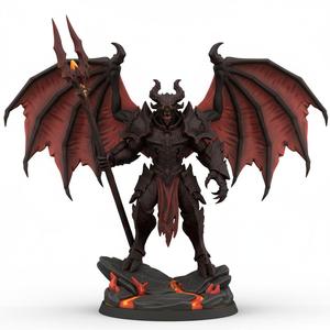 Epic Demon Lord Miniature - Fearsome Fantasy Boss for Tabletop RPGs & Wargaming