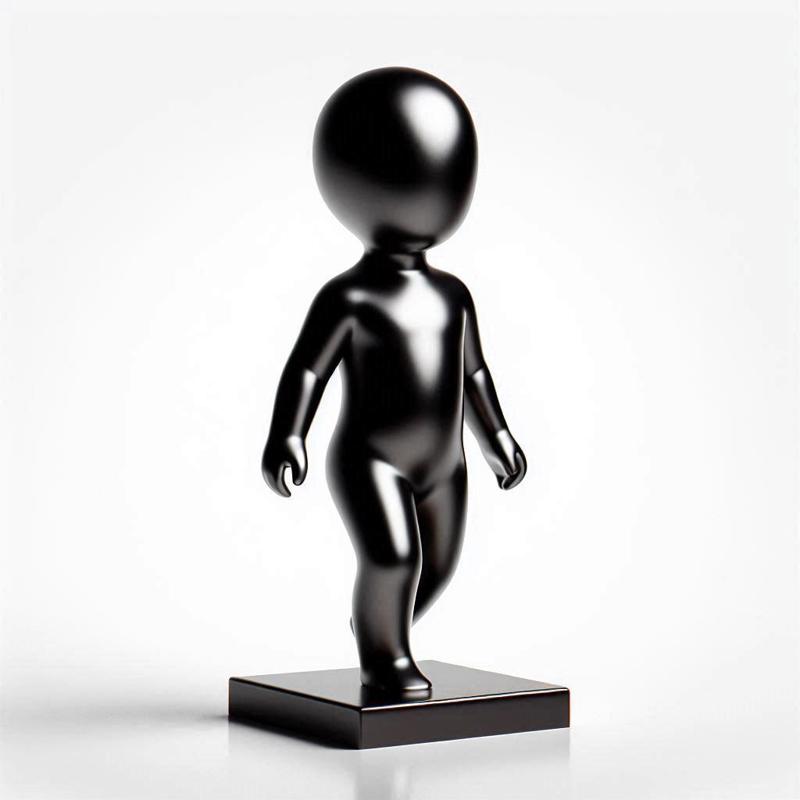 Boy Walking on Holder 3D Print – Stylish Decorative Showpiece Figurine