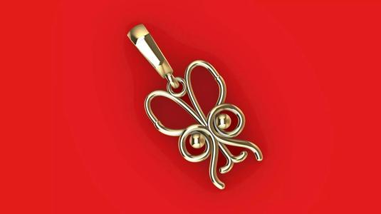 Owl Charm pendant 3d Model