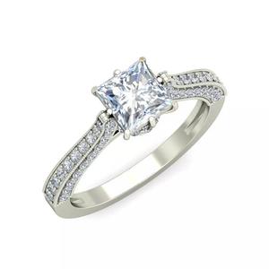 Princess Ring With Side stone