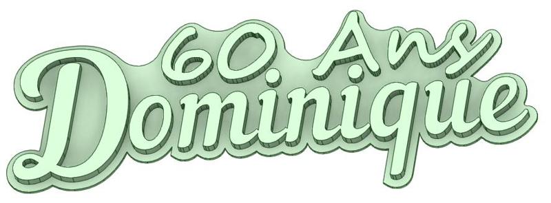 Dominique 90 years old cookie cutter