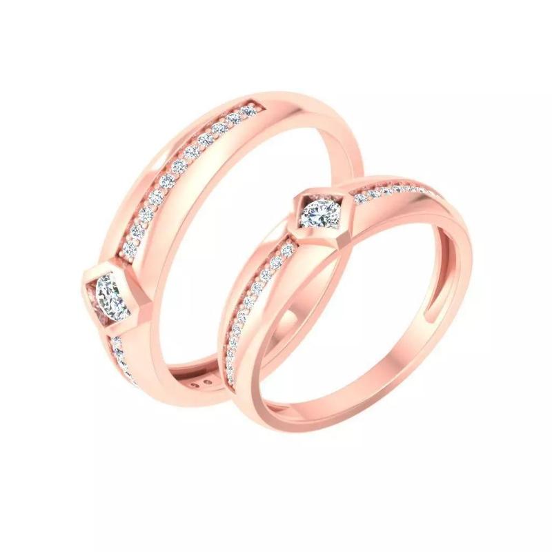 Couple Band Ring 3dm stl detail