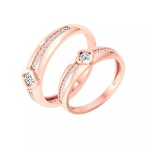 Couple Band Ring 3dm stl detail