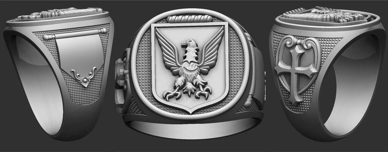 Coat of Arms Eagle Ring - Brasao