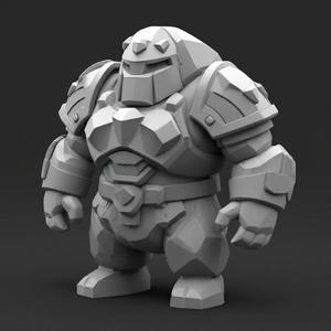 Stone Warrior – 3D Model of an Ancient and Unyielding Fighter