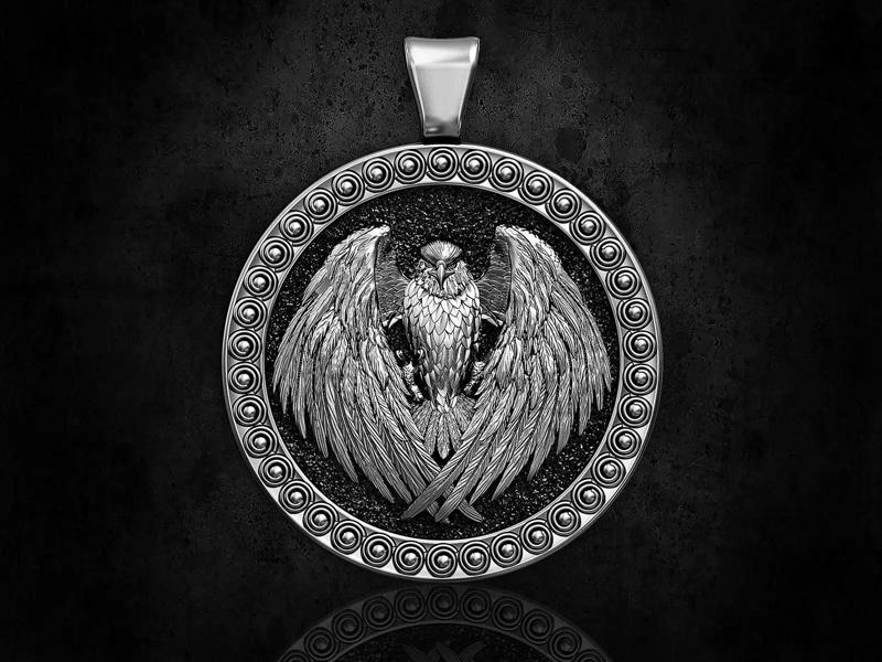 The attacker eagle pendant