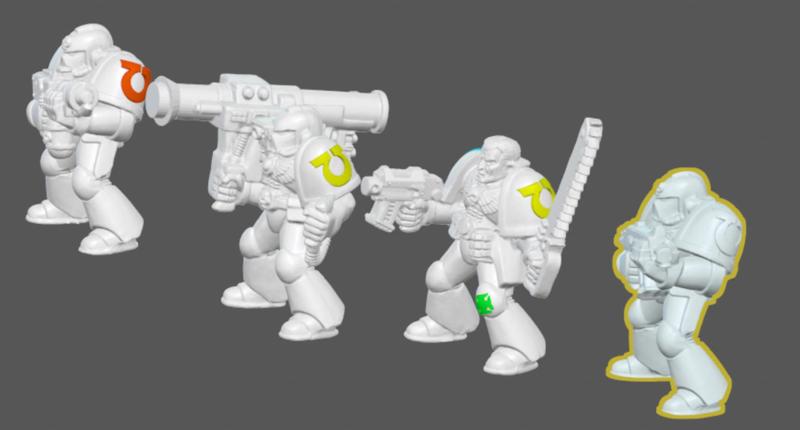 Retro Space marine Ultra marines