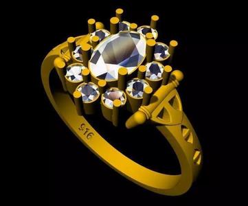 Cluster Ring 3dm file