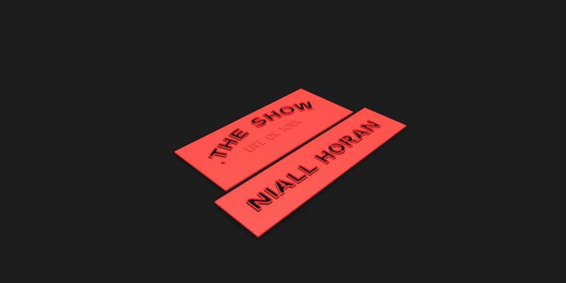 Niall Horan's 'The Show' official logo 3D templates