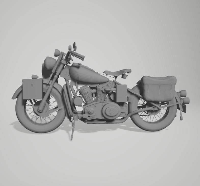 WWII Harley-Davidson WLA v2 1/35