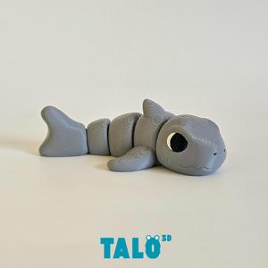 Shark-print in place-articulated