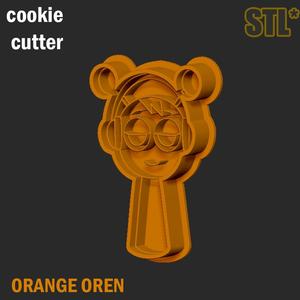 Sprunki Cookie cutter Orange Oren STL 3D Model Character