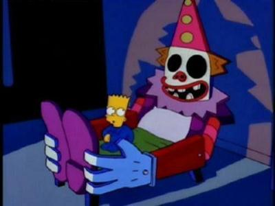 simpsons clown sponge holder