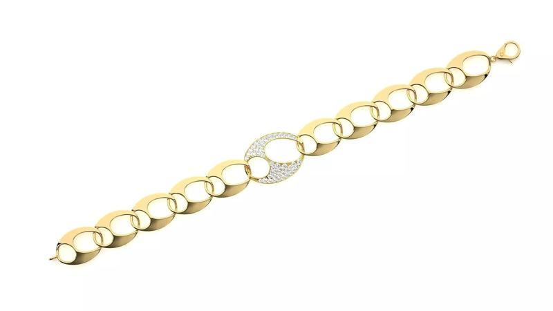 Diamond Bracelet 3D print model
