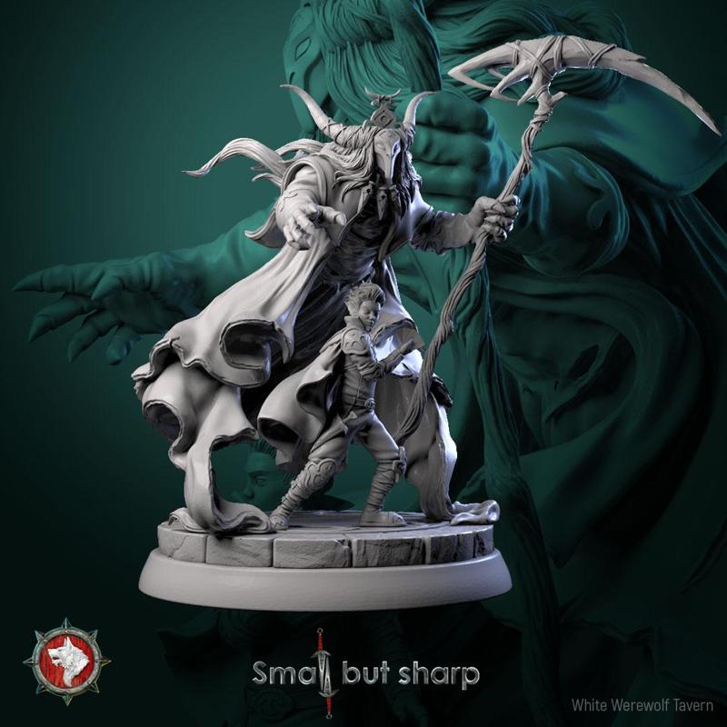 Gambler Halfling 32mm and 75mm pre-supported