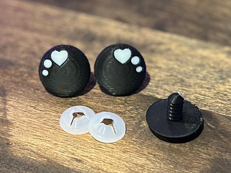 Basic Round Kawaii Heart Safety Eyes