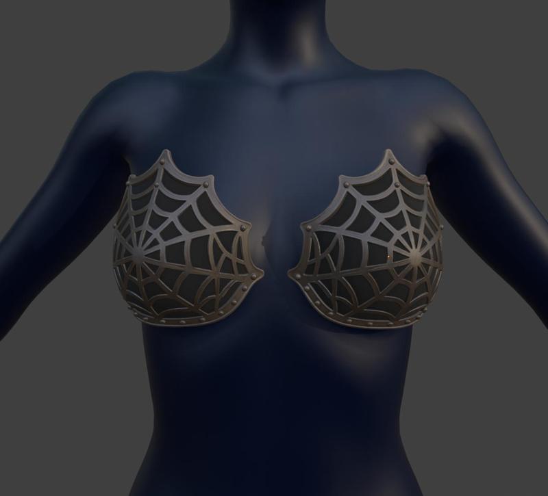 🕸️ Spider Web Bra Cups