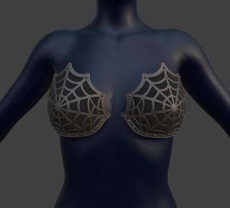 🕸️ Spider Web Bra Cups