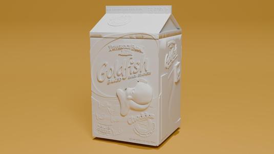 Goldfish Crackers Cardboard Box
