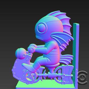 Aqua Rider Bookend - The Ocean Guardian