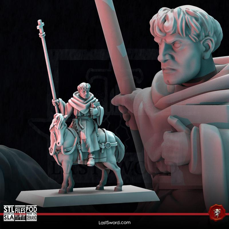 Anglo-Saxon Priest on Horse