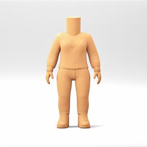 Stylized Chibi / POP Body STL | 3D Print File | WB_16