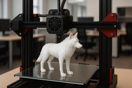 Wolf Sculpted 3D Printable 3D print model