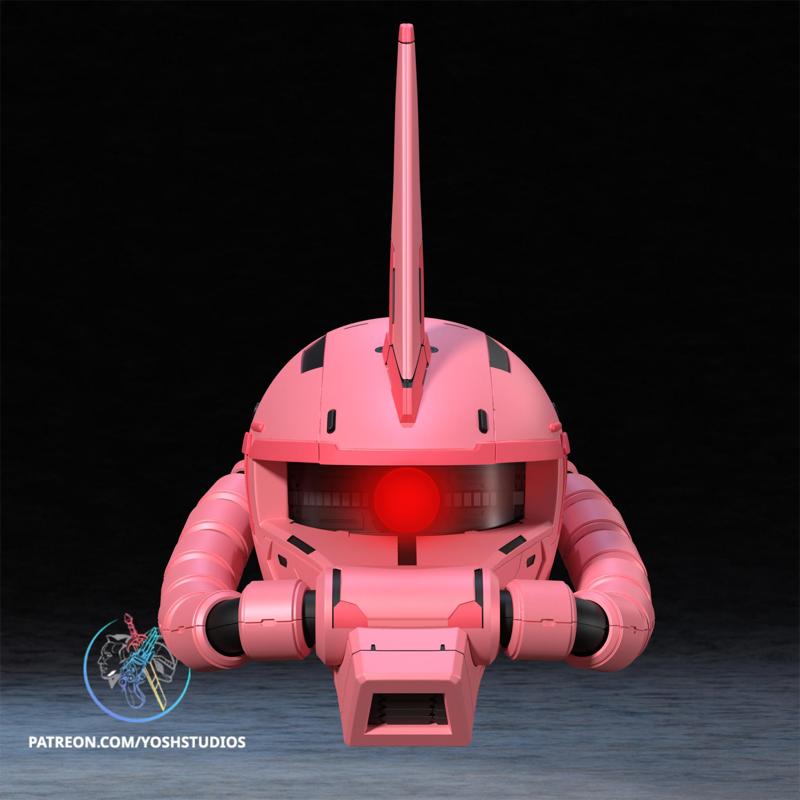 Zaku Helmet 3D Printer File STL