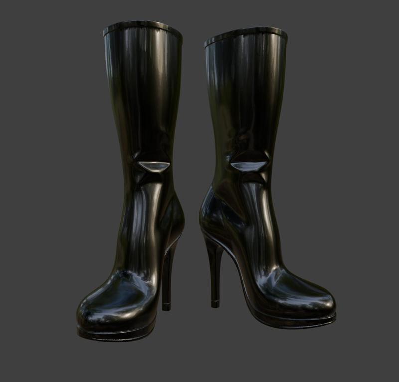 ⚡ Latex Boots