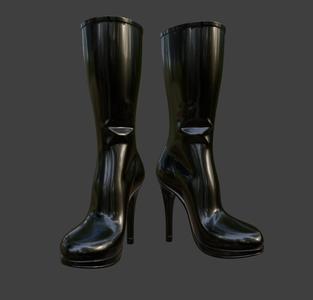⚡ Latex Boots