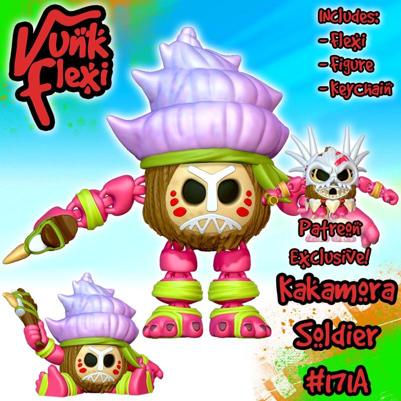 Disneys Moana Kakamora Soldier MultiColor Flexi Print-In-Place + figure & keychain