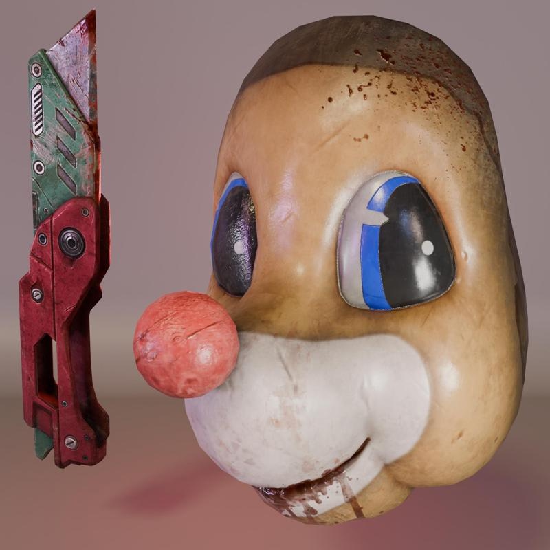 Joey Legion New Year Spec : Cosplay Mask and Knife (from Dead by daylight)