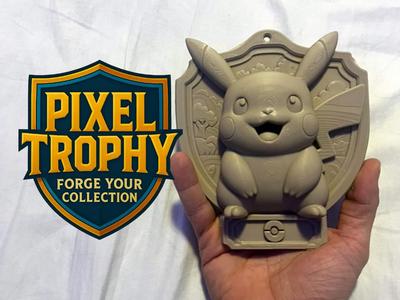 Pixel Trophy – Pikachu (Pokémon)