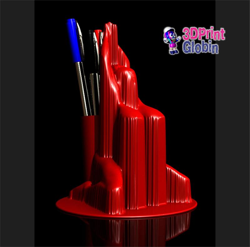 SCULPTURE WOMAN GHOST PENCIL HOLDER