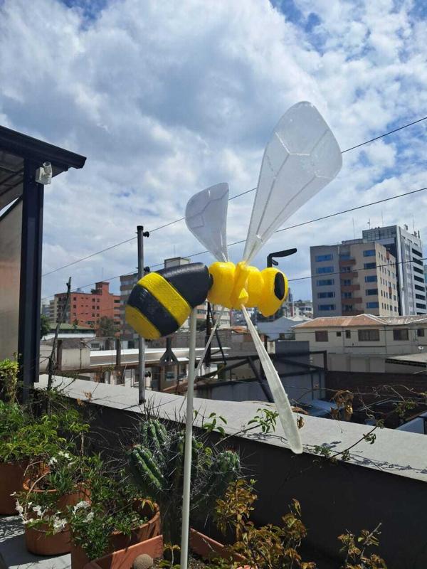 3D Printed Bee, a Whirligig. Garden gadgets – STL Files.