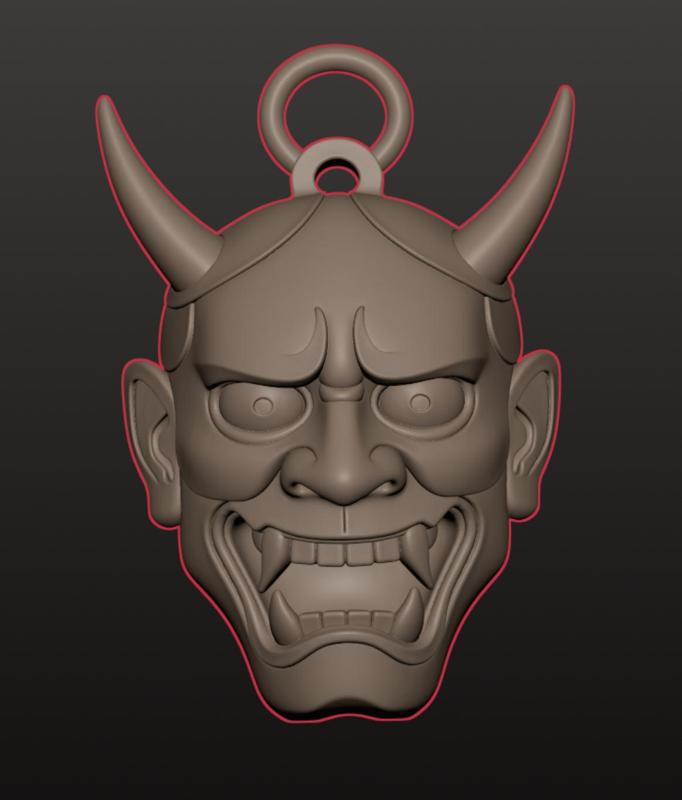 Hannya key ring