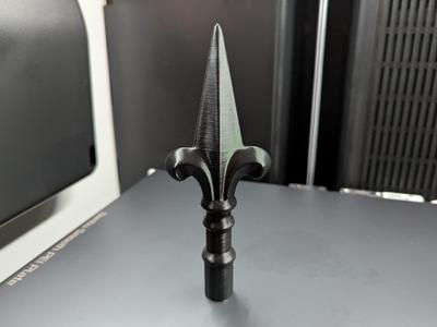 Fleur de Lis Fence Finial 18mm Halloween