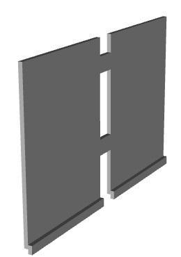 shop upper floor inter section plain module 1/76 scale