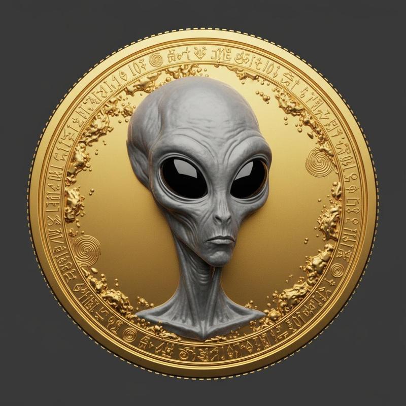 Gray Alien Coin/Medal