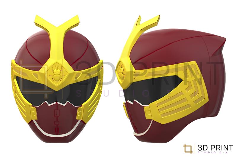 Power Rangers Ninja Storm Crimson Thunder Ranger helmet
