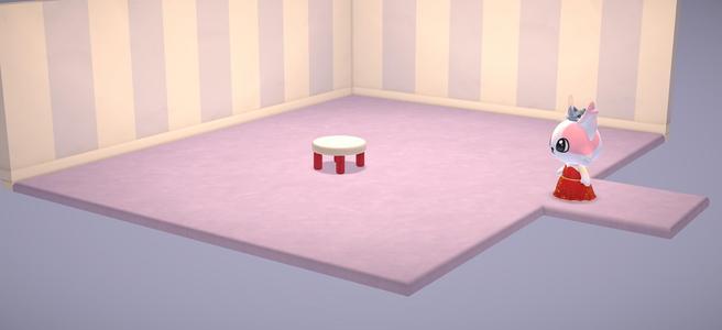 Hello Kitty Side Table Dollhouse Furniture - Hello Kitty Island Adventures 1:16