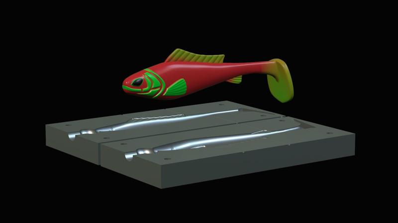 AM bait fish 18cm hoof model / form for predator fishing