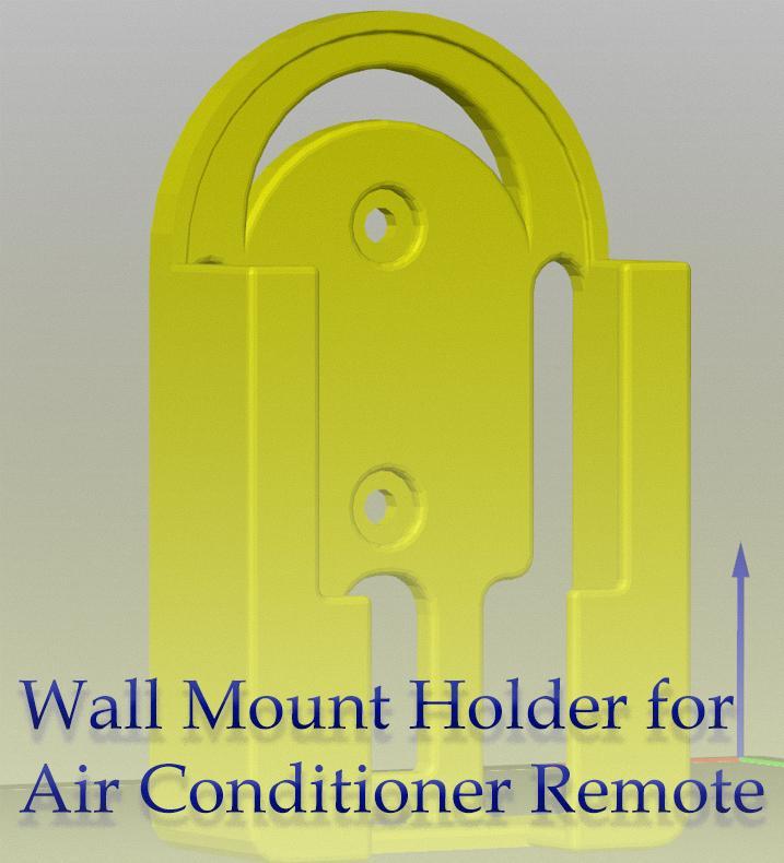 Wall mount for air conditioner remote control