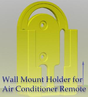 Wall mount for air conditioner remote control