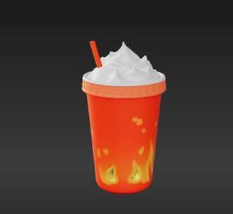 Functional Flame Beast Drink Cooler | Evolutionary Fire Monster Beverage Container Design