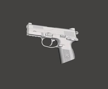 FNX 40 Real Size 3D Gun Mold
