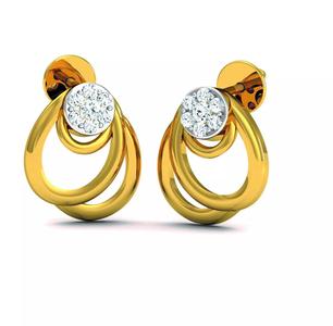 Solitaire Earrings 3DM STL OBJ FBX Render Details