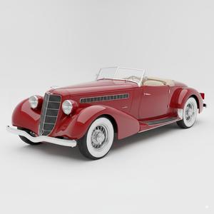 1935 Auburn 851 Speedster High-Detail 3D Print Model – Iconic Vintage Classic Car STL File